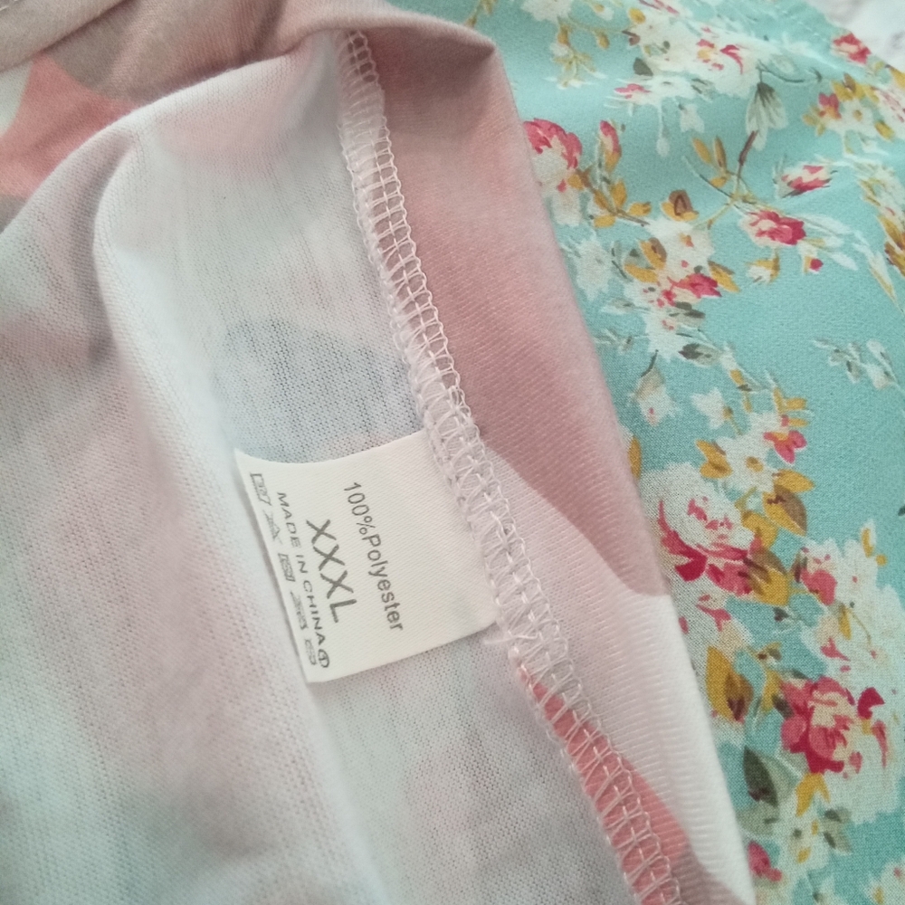 2-$10... Bloomchic Size 22-24 Floral Print Blouse With Flutter Sleeves - Picture 3 of 13